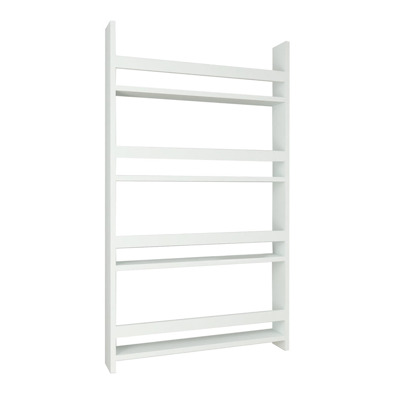 Wall Bookshelf KIDO in white, measuring 70x10x120cm, designed for children's autonomy and organization.